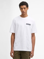 Barbour® White Frome Relaxed Graphic T-Shirt - Image 2 of 7