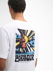 Barbour® White Frome Relaxed Graphic T-Shirt - Image 5 of 7