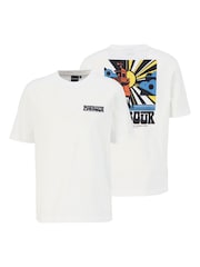 Barbour® White Frome Relaxed Graphic T-Shirt - Image 6 of 7