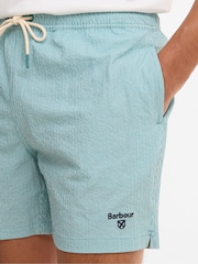 Barbour Blue Somerset Swim Shorts - Image 4 of 6