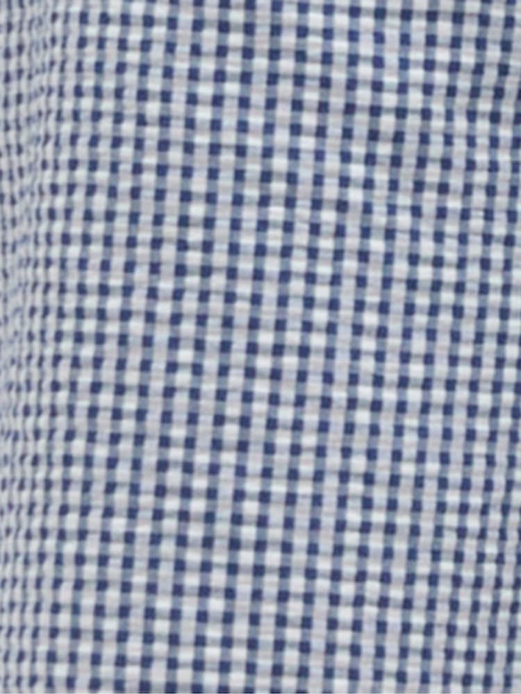 ®Barbour מכנסי שחייה קצרים מבד סירסאקר בדוגמת ג'ינגהם - תמונה 6 מתוך 6