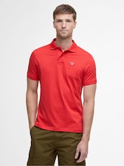 Barbour® Red Active Tailored Polo Shirt - Image 1 of 7