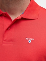Barbour® Red Active Tailored Polo Shirt - Image 5 of 7