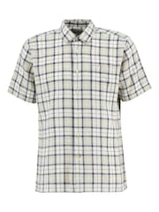 Barbour® Brown Midfield Tartan Summer Fit Shirt - Image 5 of 6