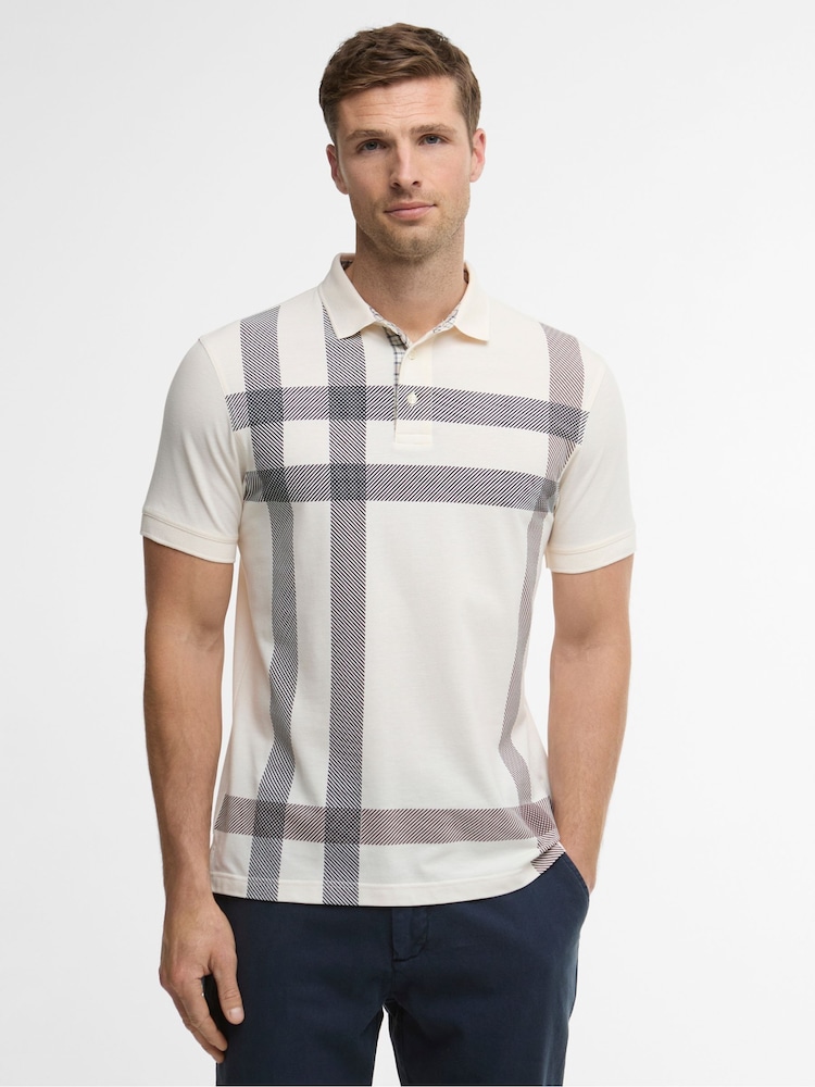 Barbour® Off White Blaine Tailored Polo Shirt - Image 1 of 7