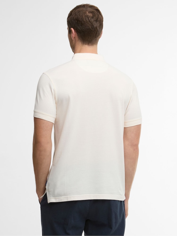 Barbour® Off White Blaine Tailored Polo Shirt - Image 2 of 7