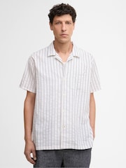 Barbour® White Park Seersucker Summer Fit Shirt - Image 1 of 7