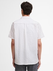 Barbour® White Park Seersucker Summer Fit Shirt - Image 2 of 7