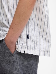 Barbour® White Park Seersucker Summer Fit Shirt - Image 4 of 7