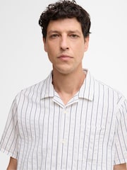 Barbour® White Park Seersucker Summer Fit Shirt - Image 5 of 7