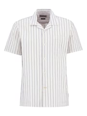 Barbour® White Park Seersucker Summer Fit Shirt - Image 6 of 7