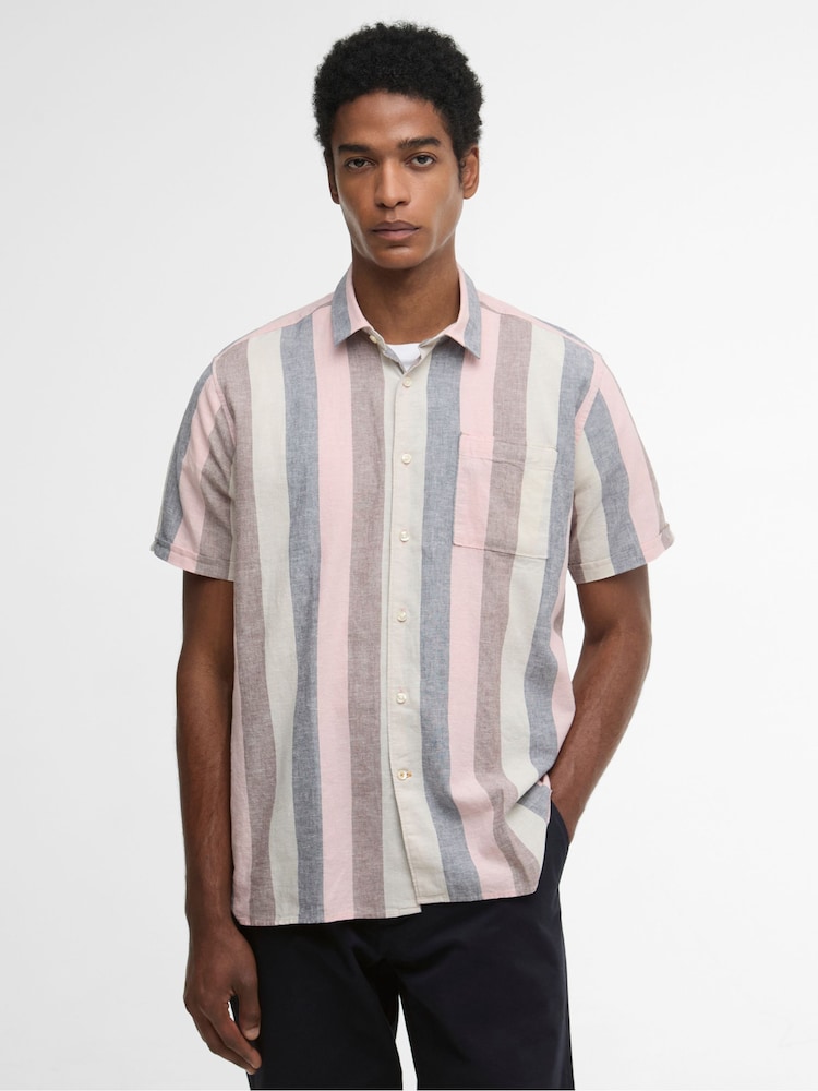 Barbour® Blue Portwell Summer Fit Shirt - Image 1 of 7