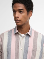 Barbour® Blue Portwell Summer Fit Shirt - Image 4 of 7