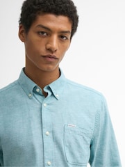 Barbour® Blue Nelson Tailored Shirt - Image 4 of 6
