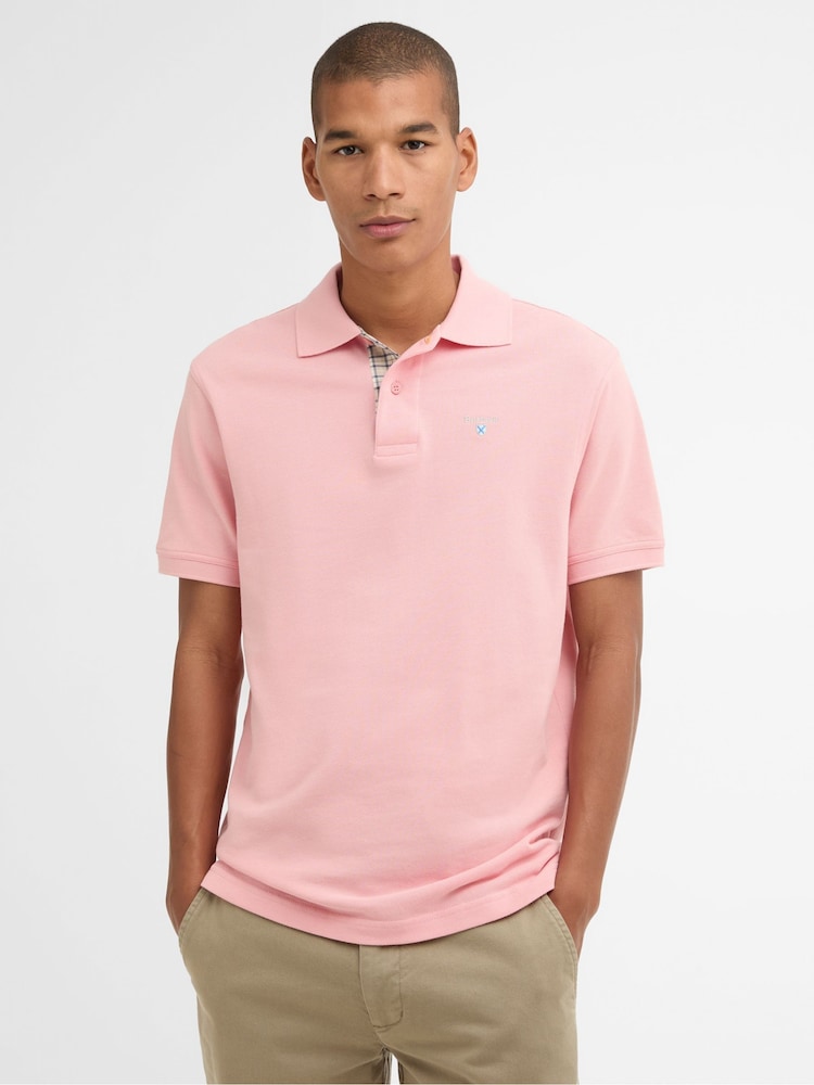 Barbour® Pink Classic Polo Shirt - Image 1 of 6 Barbour® Pink Classic Polo Shirt - Image 1 of 6