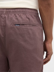 Barbour® Mid Natural Cotton Linen Relaxed Shorts - Image 4 of 6