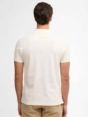 Barbour® White Tartan Pique Polo Shirt - Image 2 of 5