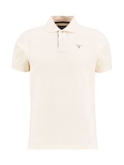 Barbour® White Tartan Pique Polo Shirt - Image 4 of 5
