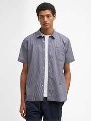 Barbour® Blue Appledore Printed Summer Fit Shirt - Image 1 of 6