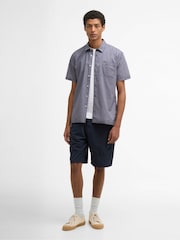 Barbour® Blue Appledore Printed Summer Fit Shirt - Image 2 of 6