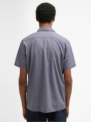 Barbour® Blue Appledore Printed Summer Fit Shirt - Image 3 of 6