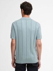 Barbour® Grey Wellburn Knitted Polo Shirt - Image 2 of 7