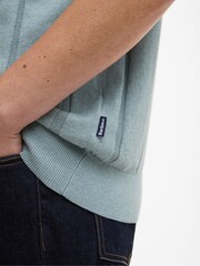 Barbour® Grey Wellburn Knitted Polo Shirt - Image 3 of 7