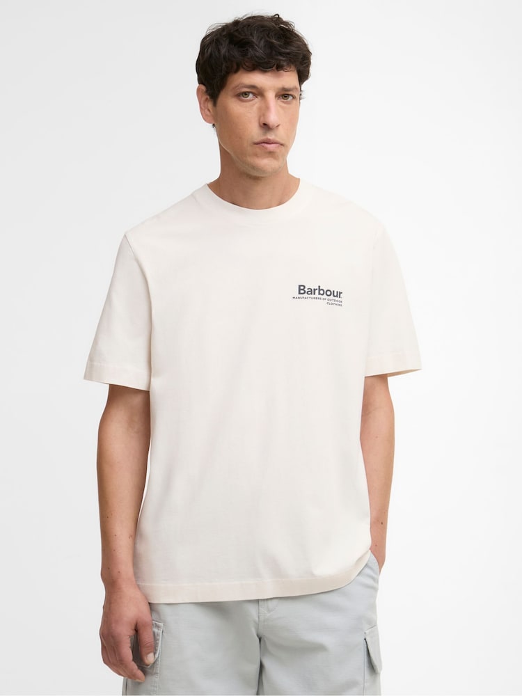 Barbour® Off White Wildfell Relaxed Graphic T-Shirt - Image 1 of 6