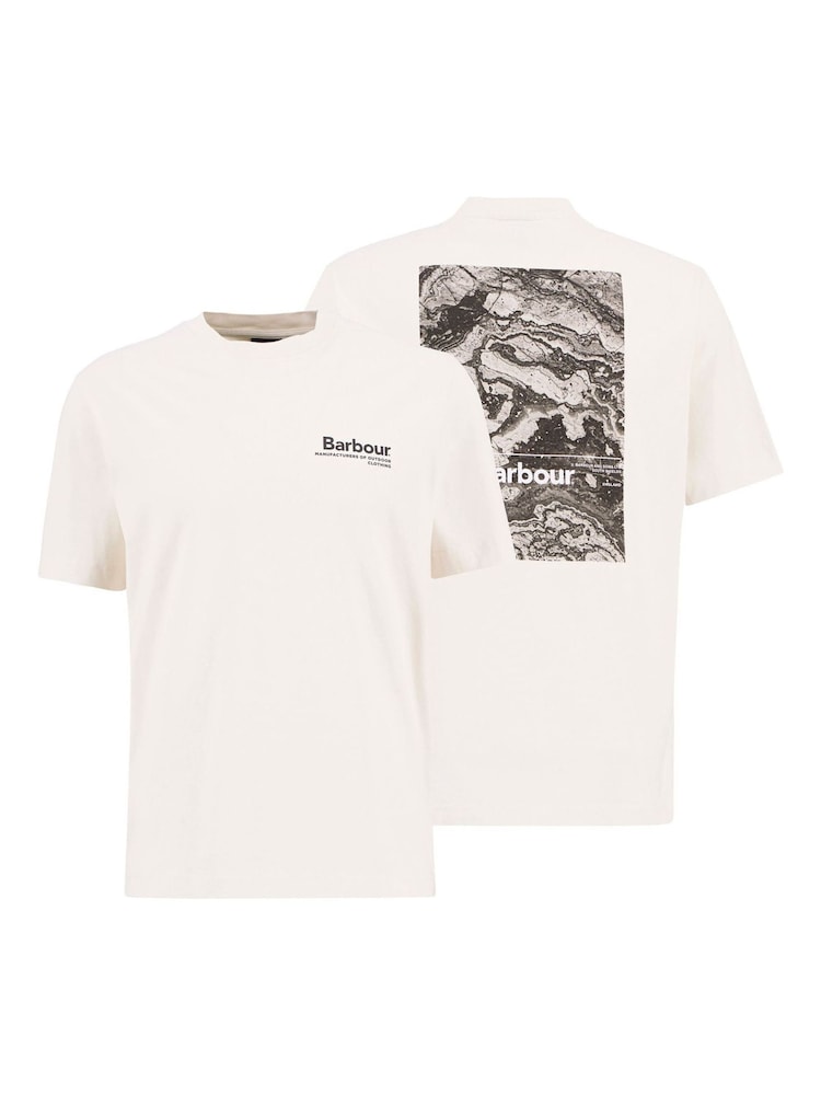 Barbour® Off White Wildfell Relaxed Graphic T-Shirt - Image 6 of 6