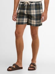 Barbour Brown Staple Tartan Swim Short - Image 2 of 6