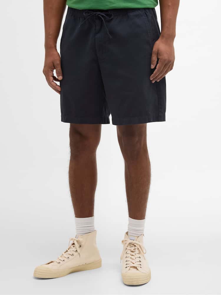 Barbour Blue Washed Oxford Relaxed Shorts - Image 2 of 6
