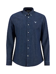 Barbour® Blue Denim Crest Tailored Shirt - Image 5 of 6