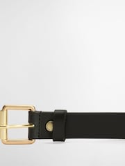 Barbour® Black Maia Leather Belt - Image 4 of 5