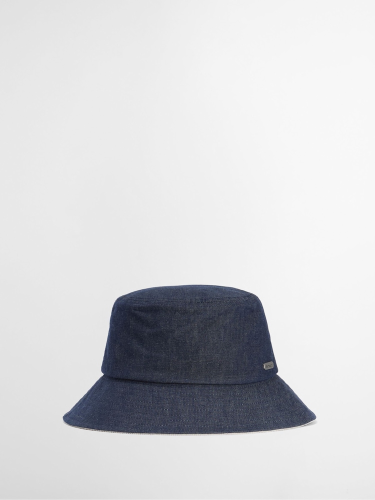 Barbour® Blue Asker Denim Bucket Hat - Image 1 of 8