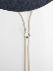 Barbour® Blue Asker Denim Bucket Hat - Image 4 of 8