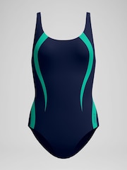Speedo Blue Quantum Contour One Piece - Image 4 of 4