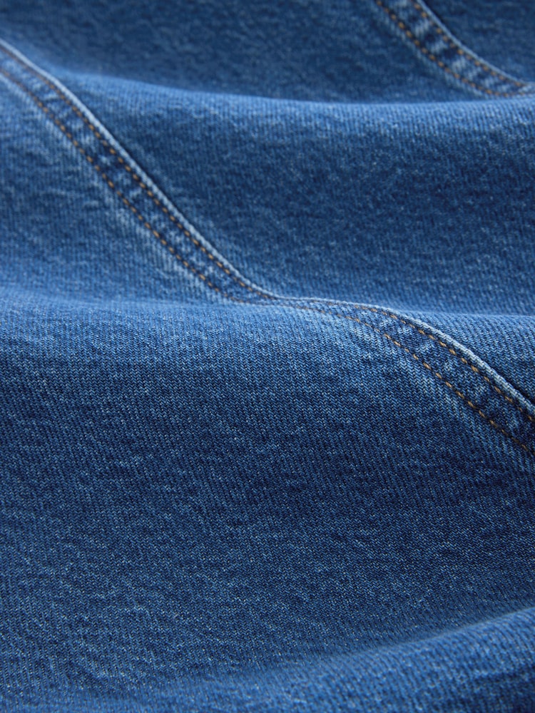 Dunkelblau - Denim Sleeveless Button Through Midi Dress - Bild 7 von 7