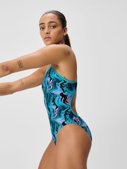Speedo Printed Web Back Swimsuit - 圖片 3/4