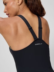 Speedo Black Sculpture High Neck Contour  Swimsuit - Image 4 of 6