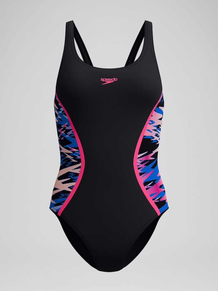 Speedo Black Hyperboom Splice Muscleback Swimsuit - Image 6 of 6