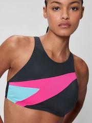 Speedo Black Hyperboom Butterfly Back Bikini Top - Image 6 of 7