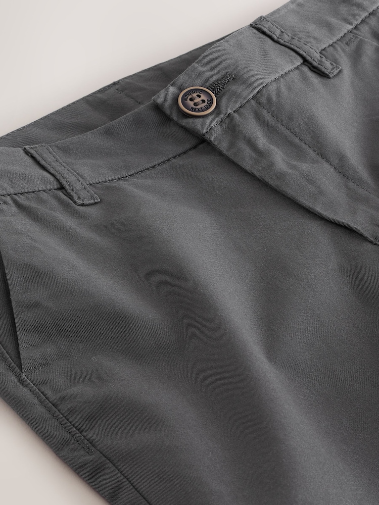 Charcoal Grey Regular Fit Chino Shorts (3-16yrs) - Image 7 of 7 Charcoal Grey Regular Fit Chino Shorts (3-16yrs) - Image 7 of 7