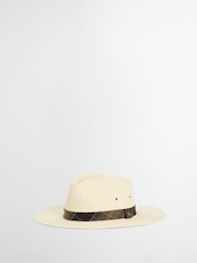 Barbour® Cream Kirkstone Fedora Summer Hat - Image 1 of 8