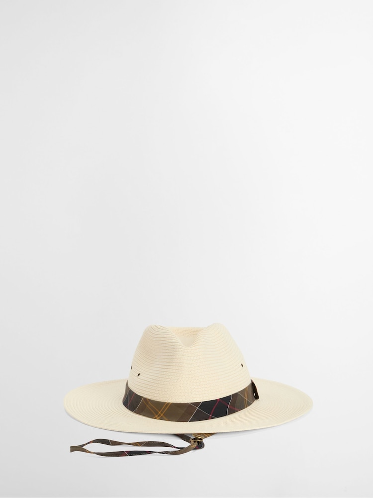 Barbour® Cream Kirkstone Fedora Summer Hat - Image 2 of 8