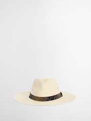 Barbour® Cream Kirkstone Fedora Summer Hat - Image 3 of 8