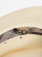 Barbour® Cream Kirkstone Fedora Summer Hat - Image 5 of 8
