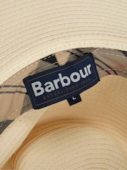 Barbour® Cream Kirkstone Fedora Summer Hat - Image 6 of 8