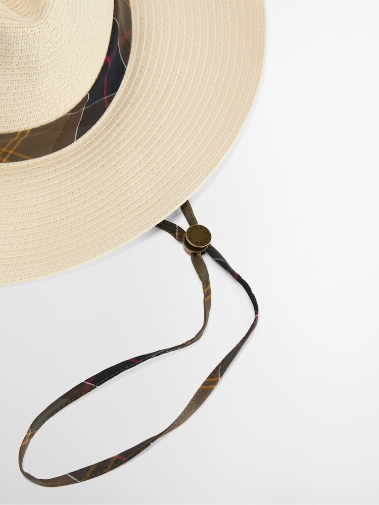 Barbour® Cream Kirkstone Fedora Summer Hat - Image 8 of 8