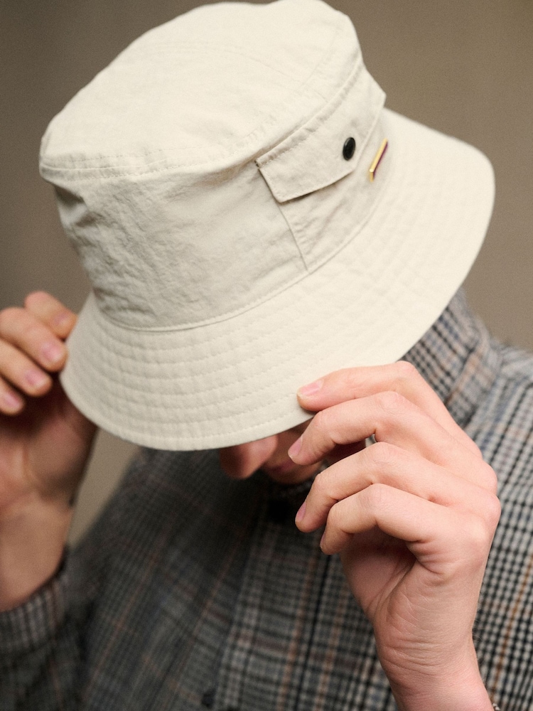 Barbour® Natural Tracker Showerproof Bucket Hat - Image 1 of 11 Barbour® Natural Tracker Showerproof Bucket Hat - Image 1 of 11