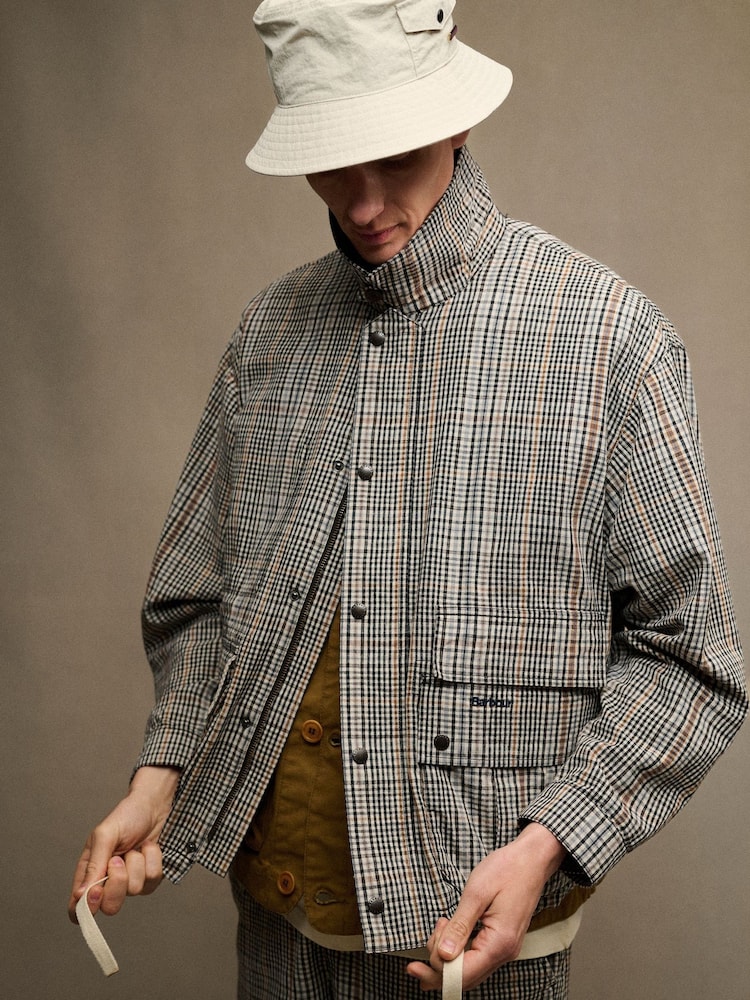 Barbour® Natural Tracker Showerproof Bucket Hat - Image 2 of 11 Barbour® Natural Tracker Showerproof Bucket Hat - Image 2 of 11